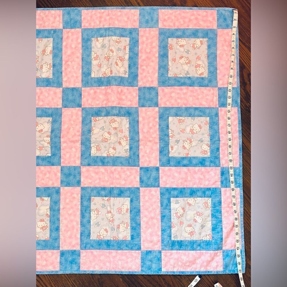 Hello Kitty Handmade Square Baby Quilt - Picture 6 of 6